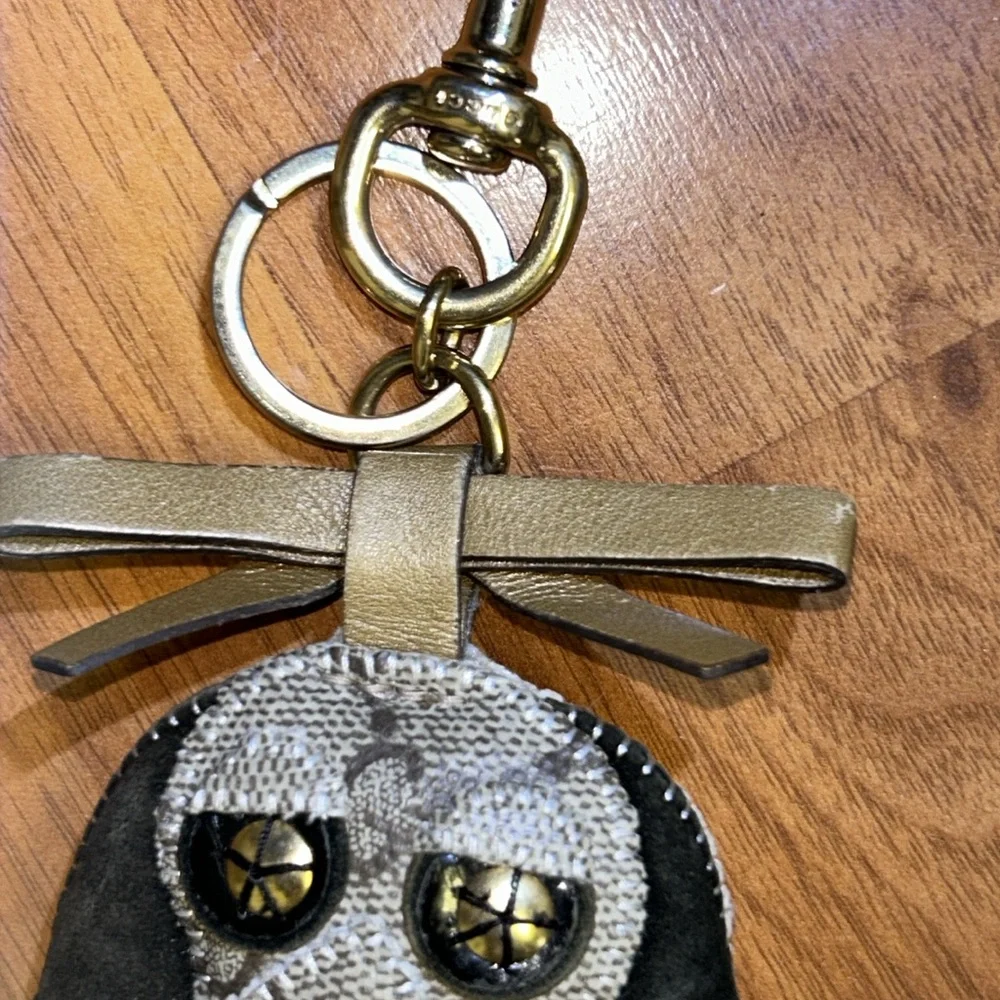 Authentic Gucci Dog GG Coated Canvas Bag Charm /Keychain / Keyring